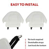 Tesla Model 3 & Y White Leather Seat Back Kick Protector/Kick Mat with Storage Bag (1 Piece)