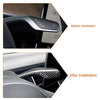 Tesla Model 3 & Model Y Steering Wheel Cover Combo With Gear Shift Covers,Steering Wheel Accessories Carbon Fiber Style Cover Gear Shift Covers Carbon Fiber Inner Decoration for Tesla Model 3 Model Y