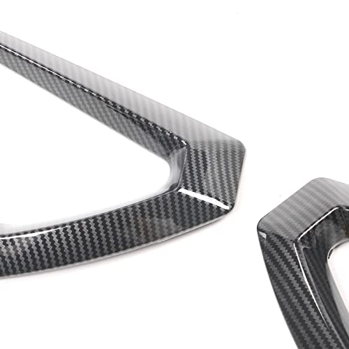 Side Fender Vents Compatible With 2020-2022 Tesla Model Y, Carbon Fiber Print ABS Plastic Driver Passenger Side Air Flow Camera Vent Cover Decor Trim 2PC, 2021