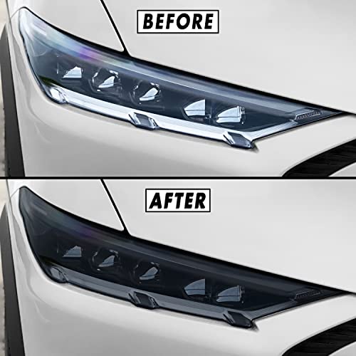 PreCut Vinyl Smoke Tint for 2021-2022 Ford Mustang Mach-E Headlight (1. Headlight, 35% Light Smoke)
