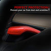 Tesla Model 3 Model Y Gear Shift Cover Steering Wheel Accessories ABS Plastic Glossy Red