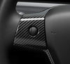 Steering Wheel Frame/Trim for 2017-2022 Tesla Model 3 & Y (Gloss Carbon Fiber Pattern)