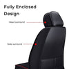 Front & Rear Seat Covers with Headrest Backrest Cushions for Chevy Chevrolet Bolt EV EUV Car Seat Cover Luxury PU Leather Comfortable Wear Resistant Black×Brown