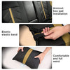 Front & Rear Seat Covers with Headrest Backrest Cushions for Chevy Chevrolet Bolt EV EUV Car Seat Cover Luxury PU Leather Sporty Breathable Comfortable Beige×Black