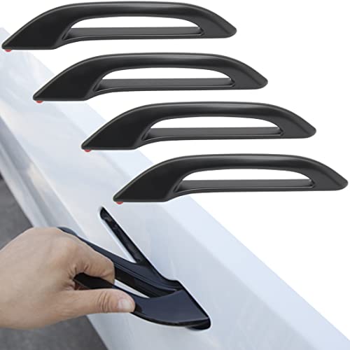 Easy to Open Add On Door Handles for Tesla Model 3 & Y (Matte Black-4 Piece Set)