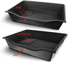 Under Seat ABS Flocking Storage Organizer Tray for 2020 2021 2022 2023 Tesla Model Y (2PCS)