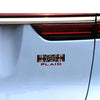 Red Plaid Letter Logo Badge Emblem Fit for Tesla Model 3 /Y/X/S