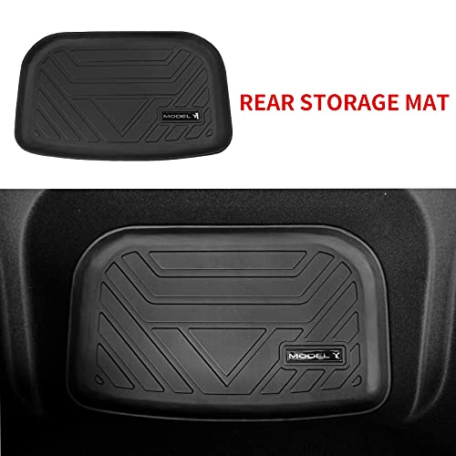 Tesla Model Y 2020-2022 Trunk Mat Floor Mats Cargo Mat Trunk Mat Cargo Liner Set(Four Trunk Mats + Floor Mats)