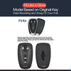 2pcs Compatible with 2021 2020 2019 Chevrolet Camaro Malibu Limited Cruze Equinox Sonic Spark Traverse Bolt EV Carbon Fiber Looks Silicone FOB Key Case Cover Protector Keyless Entry Remote Holder