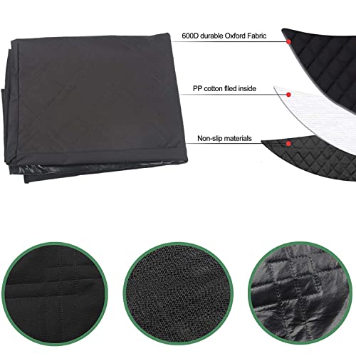 Pet Cargo Liner Cover for Ford Mustang Mach-E 2021, Trunk Mat for Dogs, Scratchproof Nonslip Backing with Bumper Flap Protection