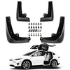 Mud Flaps/Splash Guards for 2016-2021 Tesla Model X Front and Rear 4-PC