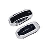 Tesla Model X Key Fob Cover Keychain Premium Aluminum Metal for Tesla Model X Smart Romote Key Fob Case Holder Accessories(Platinum Silver)