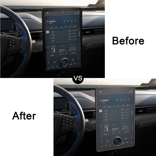 Mustang Mach-E 9H Matte Finish Screen Protector Center Control Compatible with 2021 Mustang Mach-E Anti-Glare Anti-Fingerprint