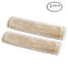 Soft Faux Sheepskin Seat Belt Shoulder Pad for a More Comfortable Driving, Compatible with Adults Youth Kids - Car, Truck, SUV, Airplane,Carmera Backpack Straps 2 Packs Beige