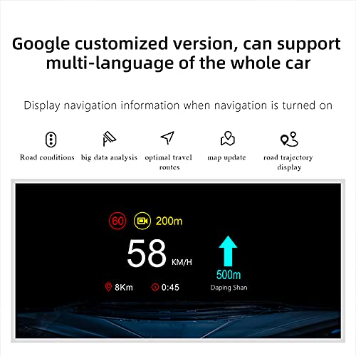 5 inches HUD, 3D Reflection Gauge Head Up Display Compatible with Tesla Model 3 Model Y (After 2019), Speed Warning, Speedometer,Battery Display and GPS etc (Upgraded on July)
