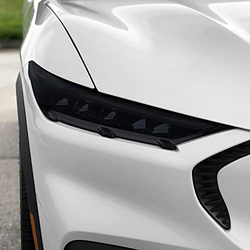 PreCut Vinyl Smoke Tint for 2021-2022 Ford Mustang Mach-E Headlight (1. Headlight, 20% Dark Smoke)