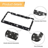 Bling Car License Plate Frame, Handcrafted Crystal Stainless Steel License Plate Frame, Sparkly, Durable, Universal Fit, Car Accessories for Girls, Women (Black)