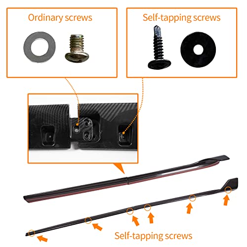 Side Skirts for Tesla Model Y (Glossy Carbon Fiber Pattern)