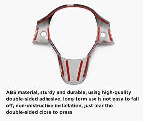 Steering Wheel Frame/Trim for 2017-2022 Tesla Model 3 & Y (Gloss Carbon Fiber Pattern)