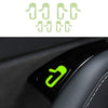 8pcs Tesla Model 3/Y Door Sticker Glow in The Dark,Door Open Button Luminous Decal Set, Model 3/Y Accessories Interior