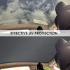 Tesla Model Y Black Glass Roof Sunshade with UV/Heat Insulation Cover (2 Piece Set)