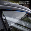 Tesla Model Y Rain/Wind Deflector Vent/Window Visors Glossy Black)