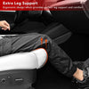 Tesla Model Y Leather Seat Extender Cushion Pad for Front and Rear Seats (White)