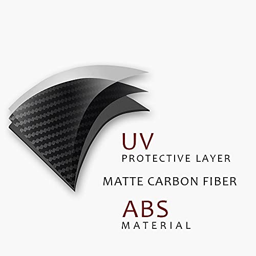 Tesla Model 3 & Model Y Steering Wheel Covers - Matte Carbon Fiber Pattern