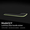 Door Handle Sticker Wrap for Tesla Model 3/ Model Y Luminous Door Handle Protector Decal Accessories Wrap Kit