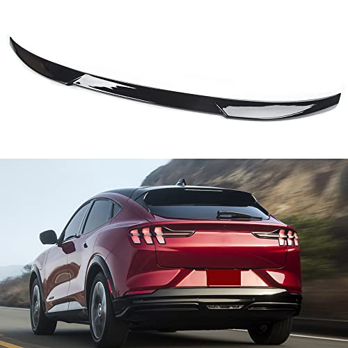 Glossy Black Rear Trunk Lid Spoiler Wing Exterior Accessories for Ford Mustang Mach-E 2021-2022