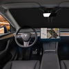 Foldable UV Reflecting Front Windshield Sunshade with Printed American Flag for Tesla Model 3 & Y