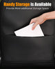 Tesla Model 3/Y/S Leather Seat Back Protector. Wear-Resistant Car Kick Mats with Organizer Pocket. Set of 2