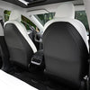 Tesla Model 3/Y/S Leather Seat Back Protector. Wear-Resistant Car Kick Mats with Organizer Pocket. Set of 2