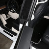 All-Weather Custom Fit Fully Surrounded White Leather Floor Mats for Tesla Model Y