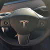 Tesla Model 3 & Model Y Steering Wheel Covers - Matte Carbon Fiber Pattern