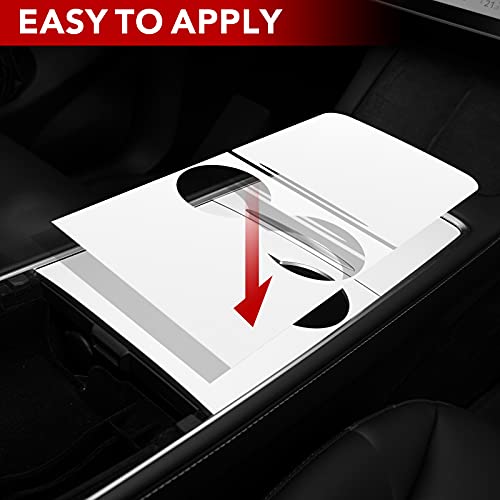 2021-2023 Tesla Model Y Model 3 Center Console Wrap Cover Kit ABS Plastic (New Console White)