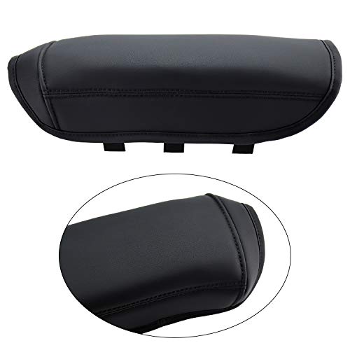 Washable & Reusable Black Artificial Leather Center Console Armrest Cover for Tesla Model 3 & Y