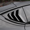 Quarter Side Window Visor Covers/Scoop Louvers for 2020-2022 Tesla Model Y (Glossy Black)