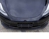 3 Piece ABS Plastic with Carbon Fiber Pattern Front Splitter Lip Kit for Tesla Model Y