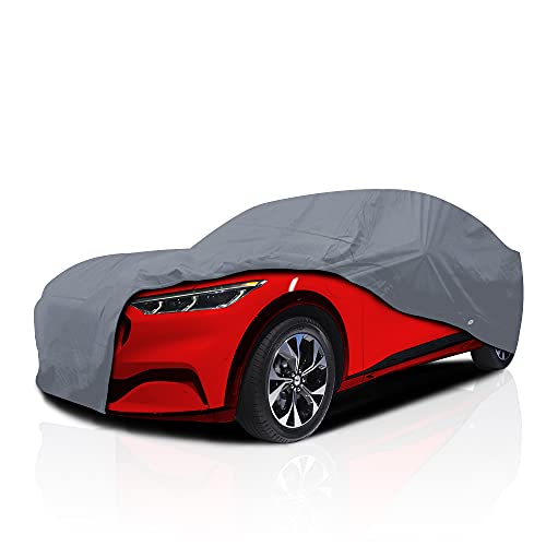 5 Layer Car Cover for 2021-2022 Volkswagen ID.4, Semi Custom Fit Full Coverage Pollution, Dust, Sun, Snow, Rain, Hail All Weather Protection, Breathable
