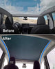 Tesla Model Y Glass Roof Sunshade + UV/Heat Insulation Film