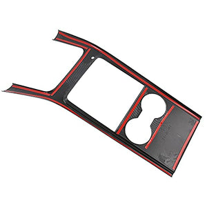 Center Console Panel Frame Decoration for Tesla Model Y Car Interior Accessory ABS Plastic Imitation Carbon Fiber Inner Protection Trim