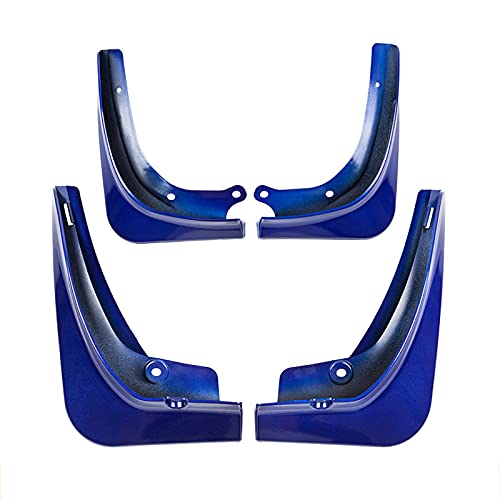 Mudguard Accessories, Suitable for Tesla Model Y Mud Flaps Splash Guards Fender, 4 Pcs Mud Flaps Kit No Need to Drill Holes,Blue