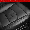 Tesla Model Y Leather Seat Extender Cushion Pad for Front and Rear Seats (Black)