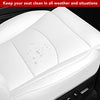 Tesla Model Y Leather Seat Extender Cushion Pad for Front and Rear Seats (White)
