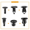 GRC-47 Universal Plastic Fender Clips,200 Pcs Push Bumper Fastener Rivet Clips with 6 Size Auto Body Retainer Clips Bumpers,Car Fender Replacement for Tesla Model S, 3,  X, & Y