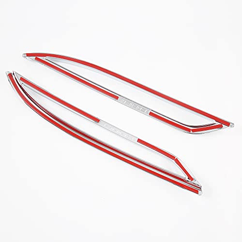 Chrome Rear Fog Light Covers for 2020-2022 Tesla Model Y(Not fit Any Other Tesla Model) 2-pc