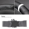Matte Carbon Fiber + Suede Car Steering Wheel Cover for Tesla Model S 2012-2021 / Model X 2016-2020