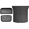 All Weather Floor Mats for Tesla Model Y 2020-2022 Custom Fit TPE Car Floor Mats Cargo Liner Rear Cargo Tray Trunk Waterproof Interior Accessories Set