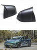 Real Carbon Fiber Horn Style Side Mirror Covers for Tesla Model Y (Matte Carbon Fiber)